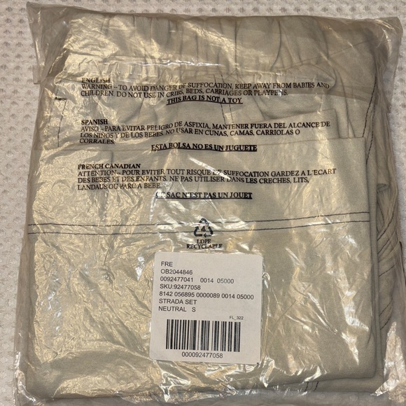 NEW! FREE PEOPLE Strada Set SMALL Barnacle Island Cream Sleeveless Top Shorts - Picture 16 of 16